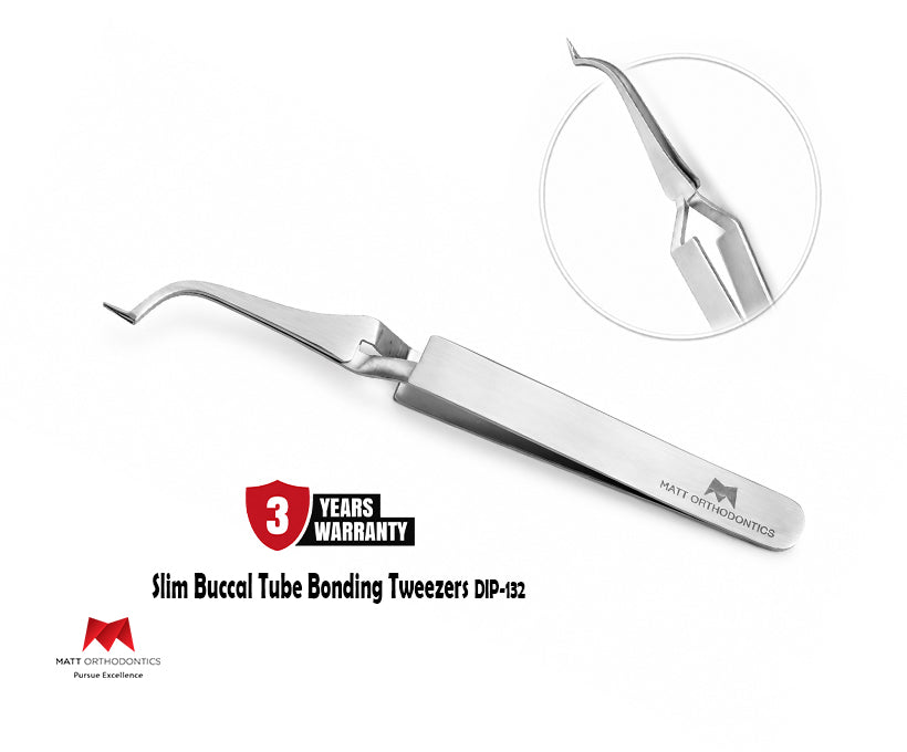 Matt Slim Buccal Tube Bonding Tweezers