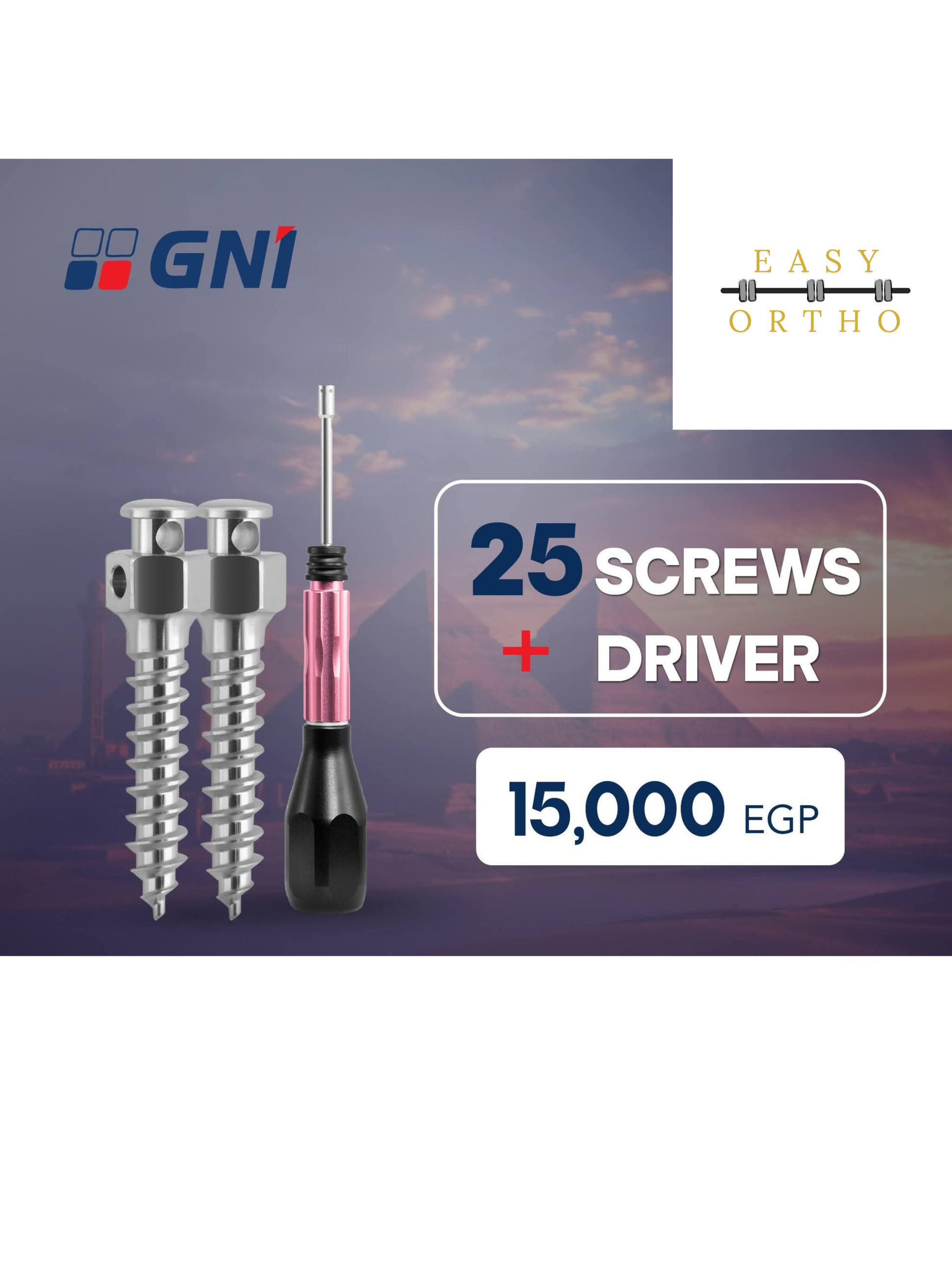 GNI Driver + Screws Offer EasyOrtho