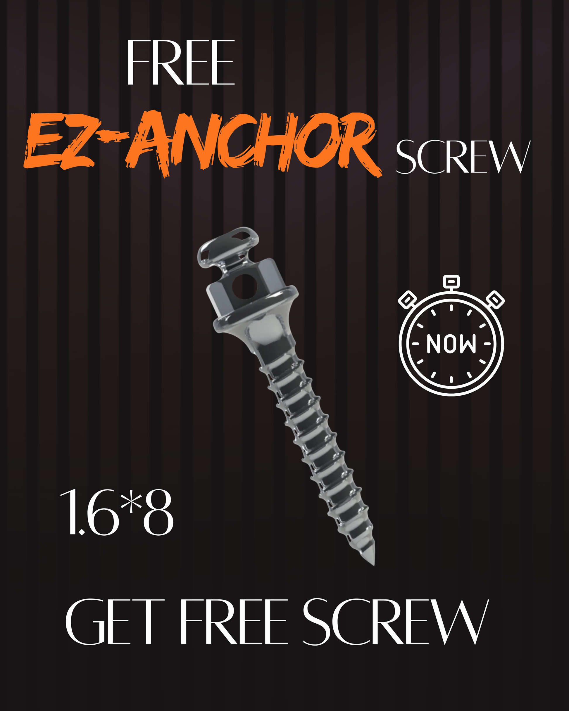 Free ez anchor screw (1.6*8)