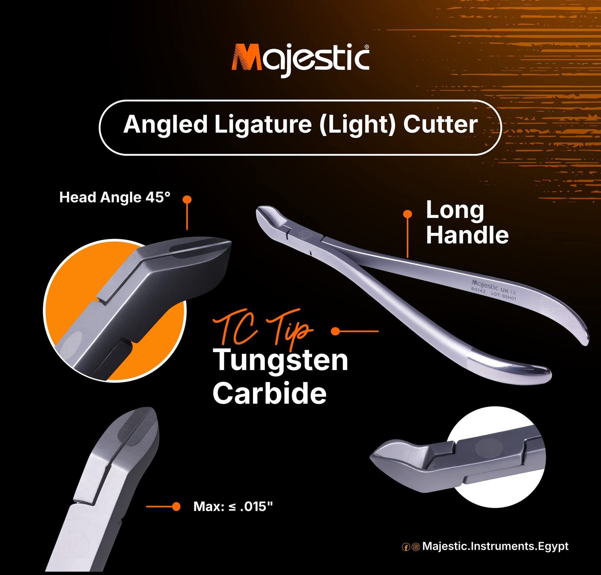 Majestic Ligature Light Cutter 15.38 cm Standard My Store
