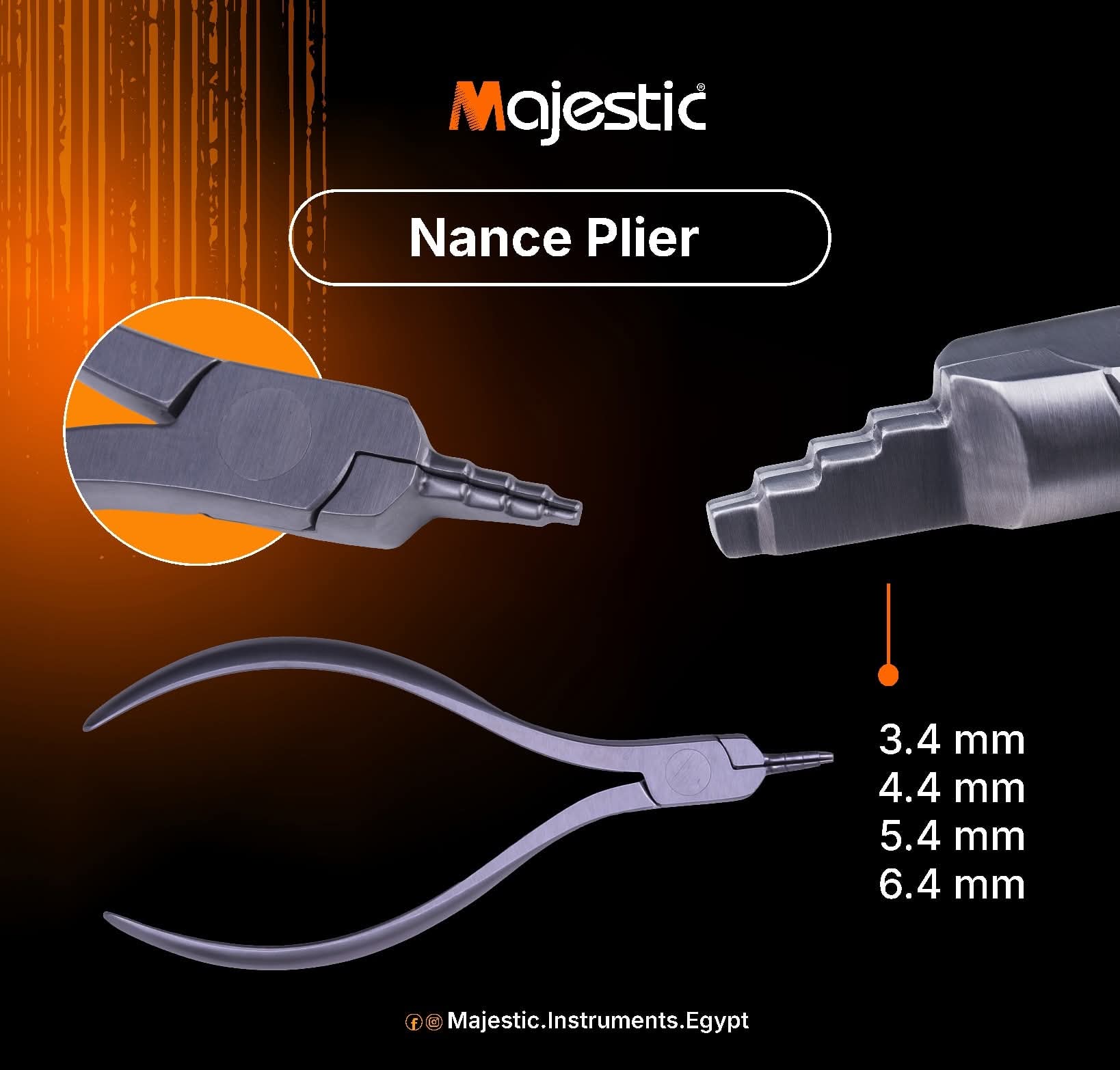Majestic Nance Plier 12.5 cm My Store