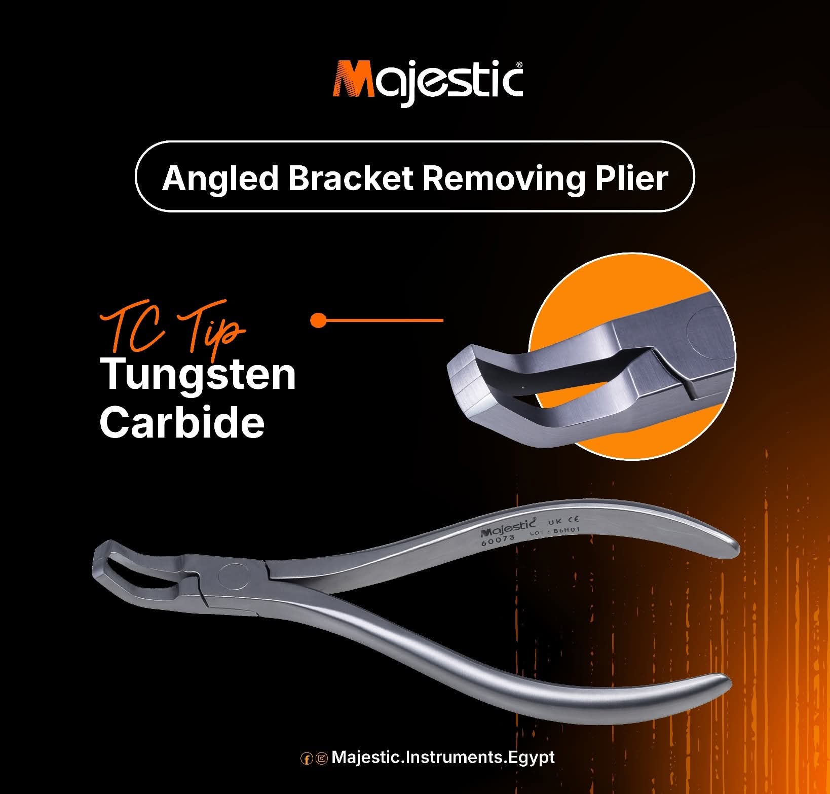 Majestic Bracket Removing Plier Angled 12.5 cm Tc My Store