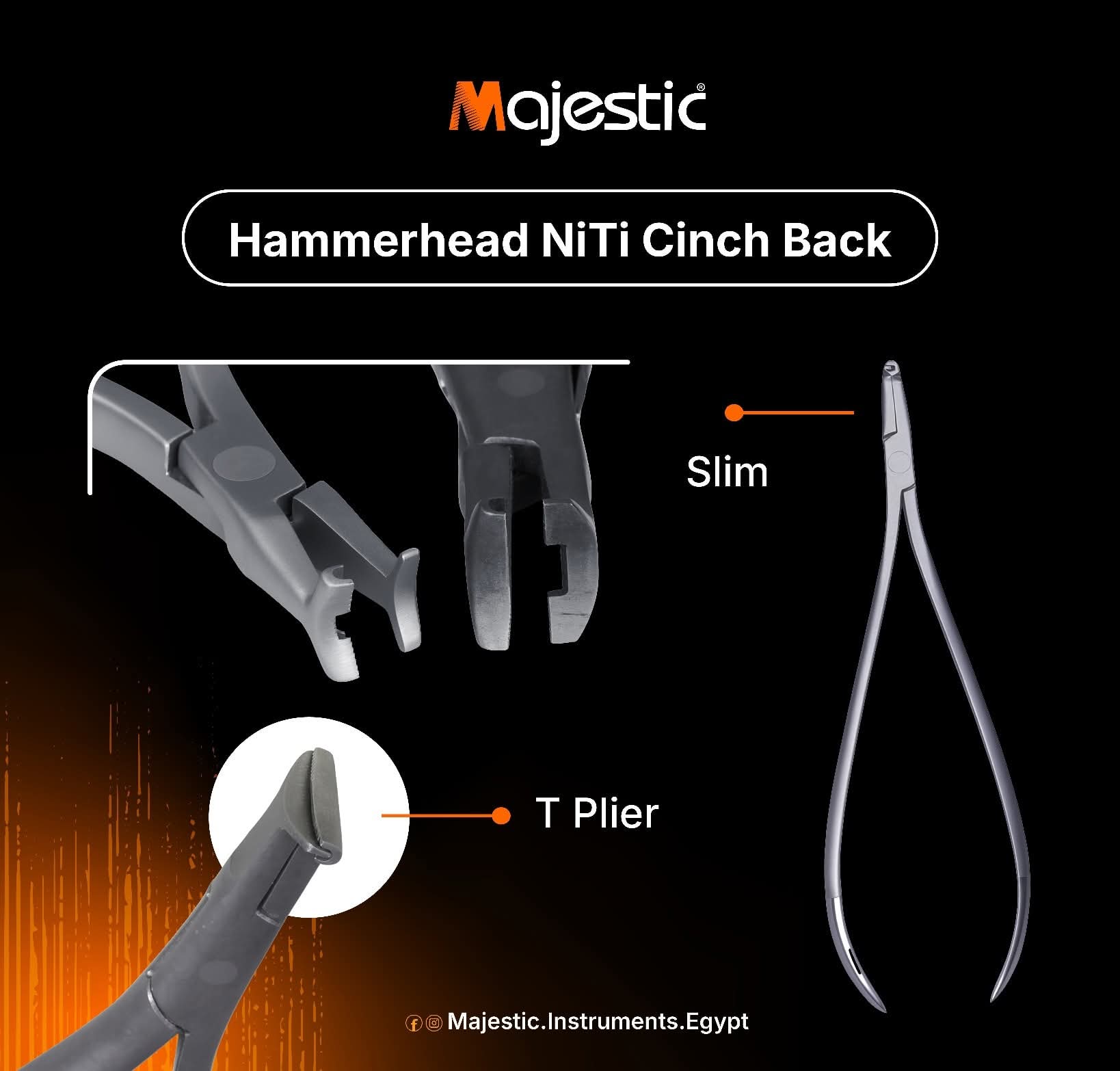 Majestic Niti Cinch Back Plier Slim My Store