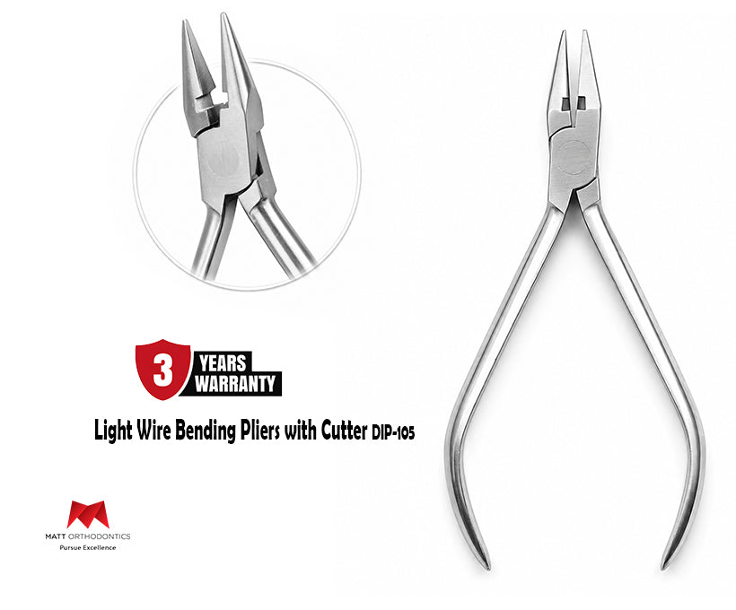 Matt Light Wire Bending Pliers with cutter