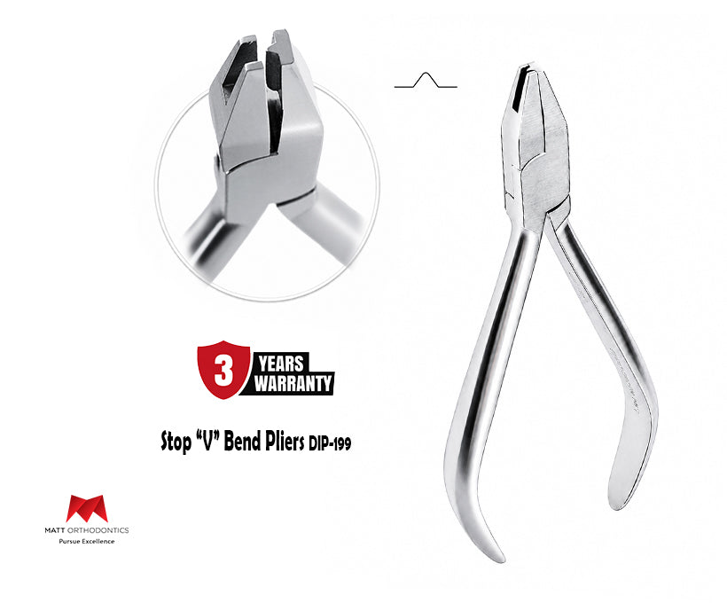 Matt Ortho Stop “V” Bend Pliers.